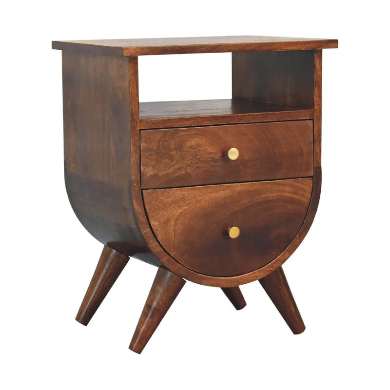 Split - Bedside Table - Chestnut by HouseOfZazla