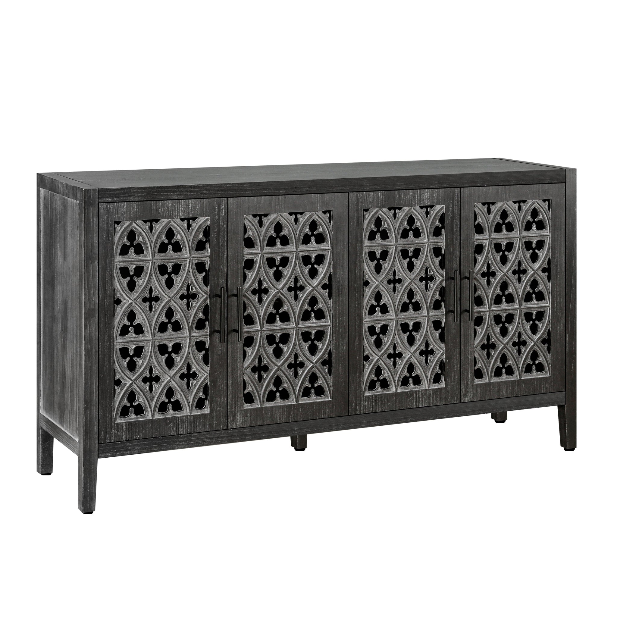 Hollow Four Door Antique Cabinet, American Country Style by HouseOfZazla