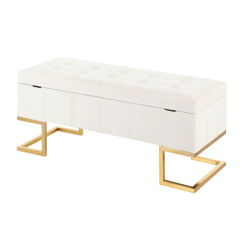 Midas - Contemporary / Glam Storage Bench by HouseOfZazla