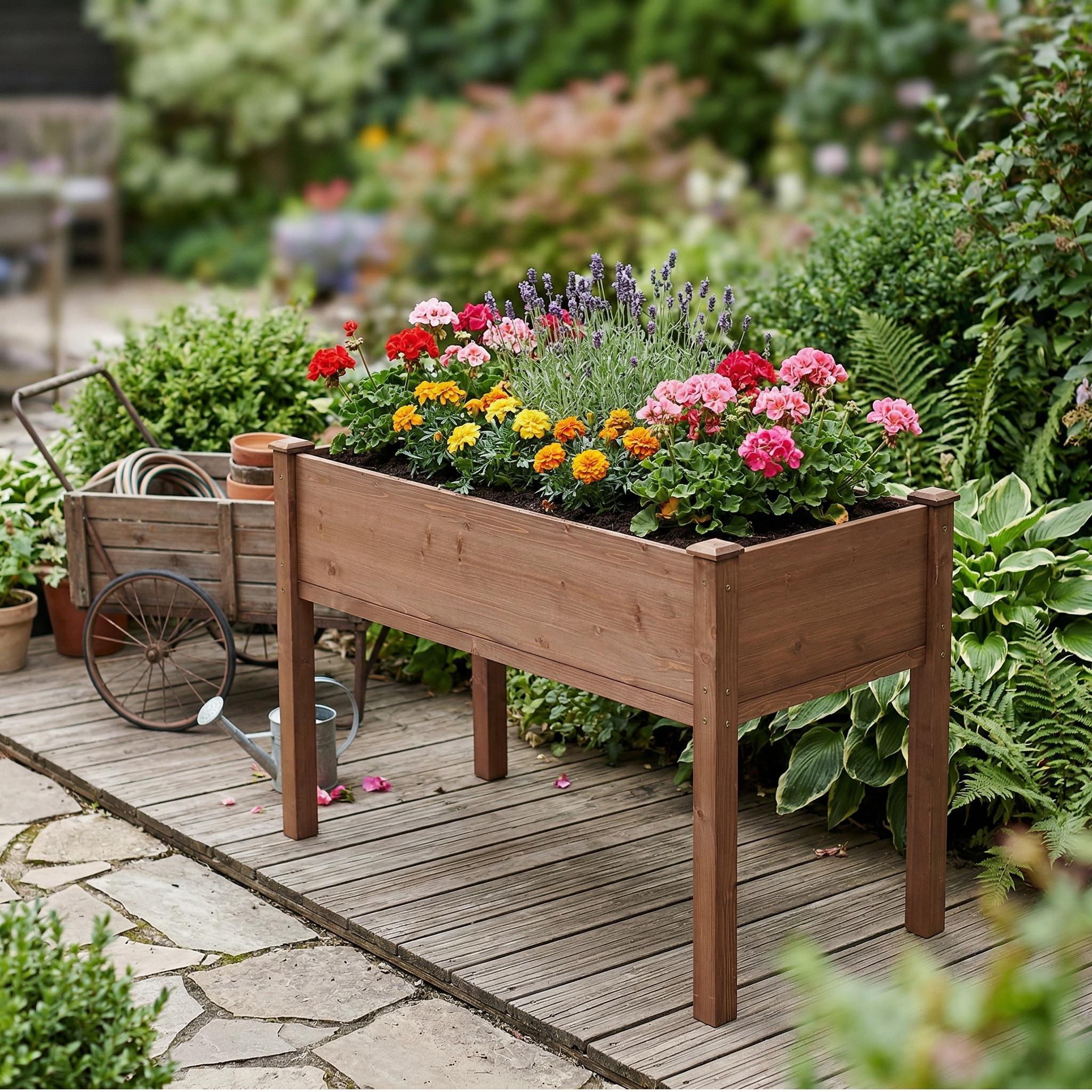 Elevated Raised Garden Bed For Outdoor by Unique Piece Furniture