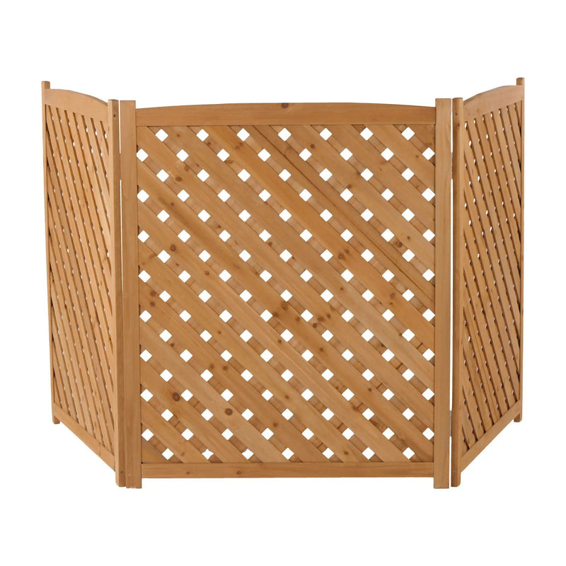 Outdoor 3 Panel Air Conditioner Fence Screen by HouseOfZazla