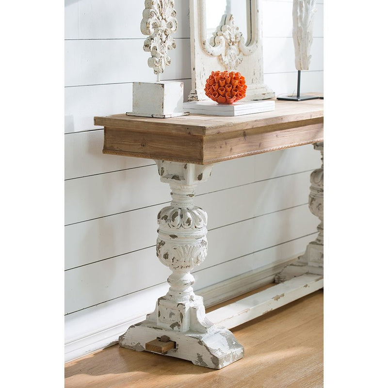 Alcott - Buffet Table - Brown / Antique White by HouseOfZazla