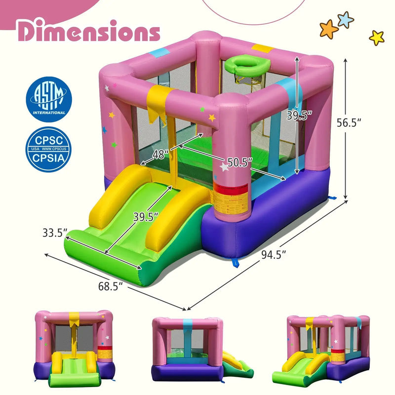 Bouncy Castle with Jumping Area and 520W Blower by DirectDeals