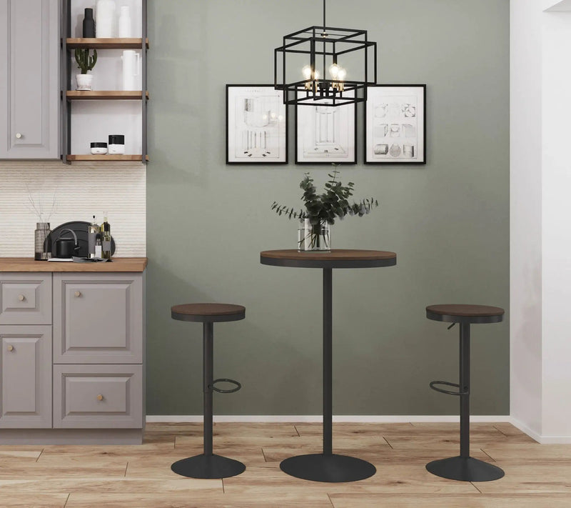 Dakota - Industrial Adjustable Bar Dinette Table by Unique Piece Furniture