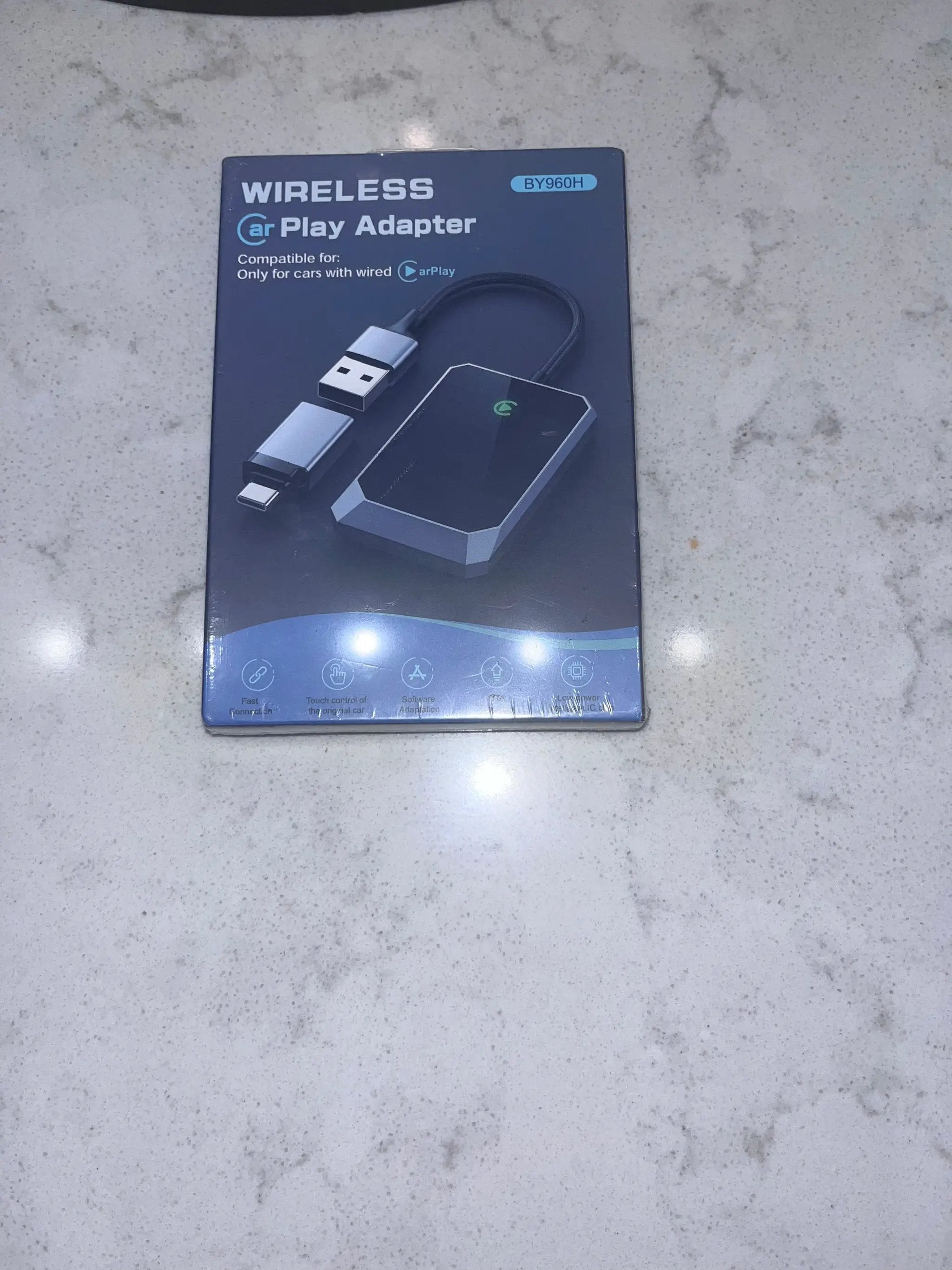 Brand New TERUNSOUI Wireless Carplay Adapter, Converts Wired to Wireless carplay Adapter for iPhone, Wireless Control Plug & Play Carplay for Cars from 2017 & for Apple iPhone iOS 10+ by Selzalot