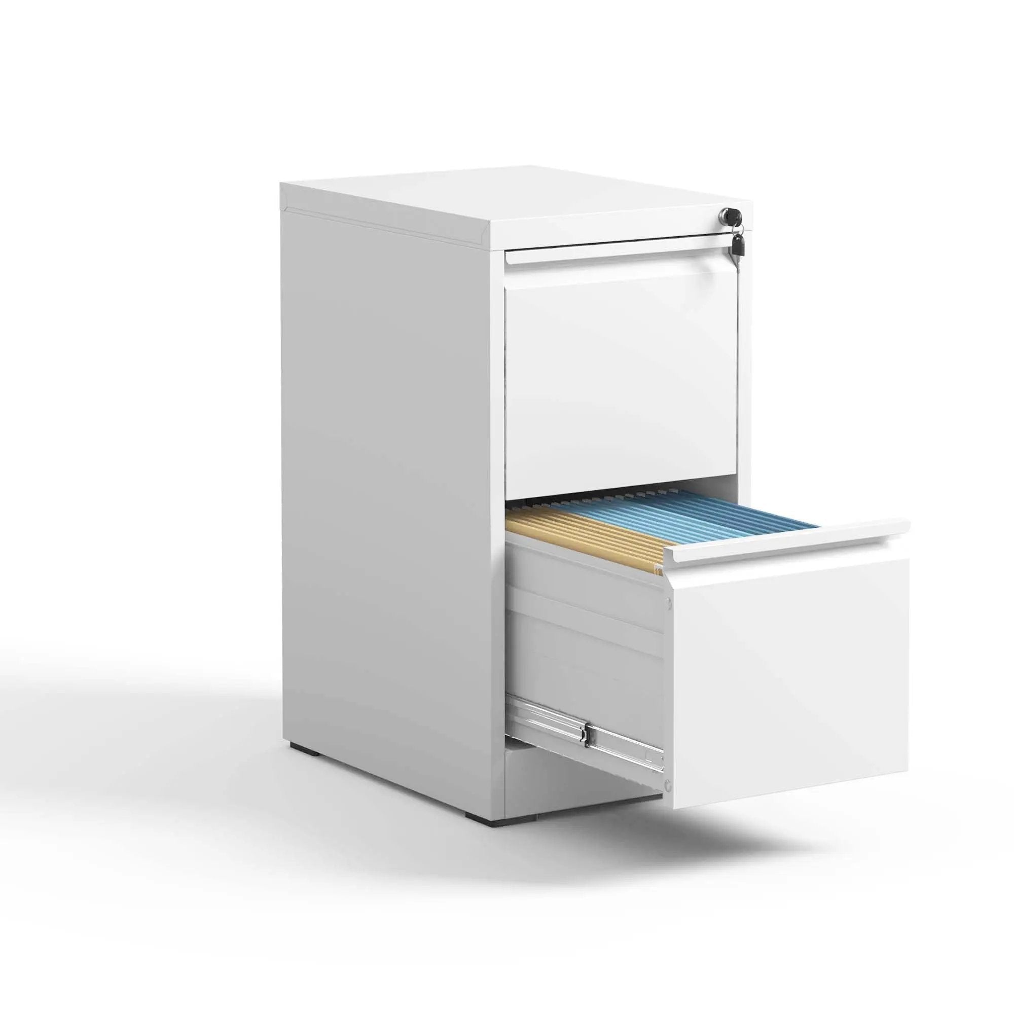 Steel Drawer Vertical File Cabinet With Lock For A4 Legal / Letter Size by Unique Piece Furniture