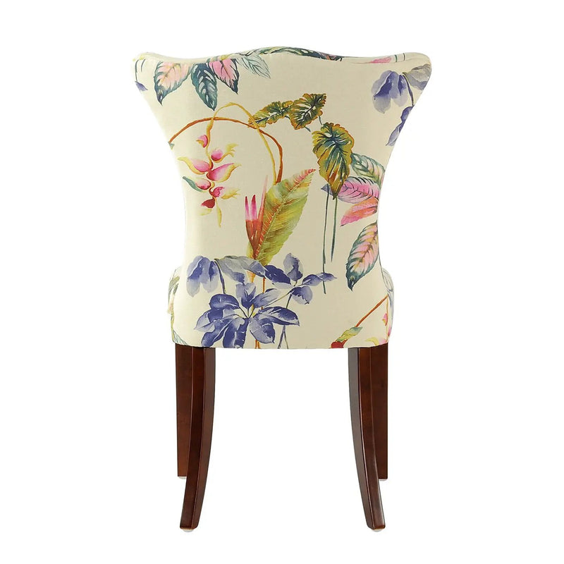 Paradise - Upholstered Accent Chair Printed On - Off-White Floral by Unique Piece Furniture