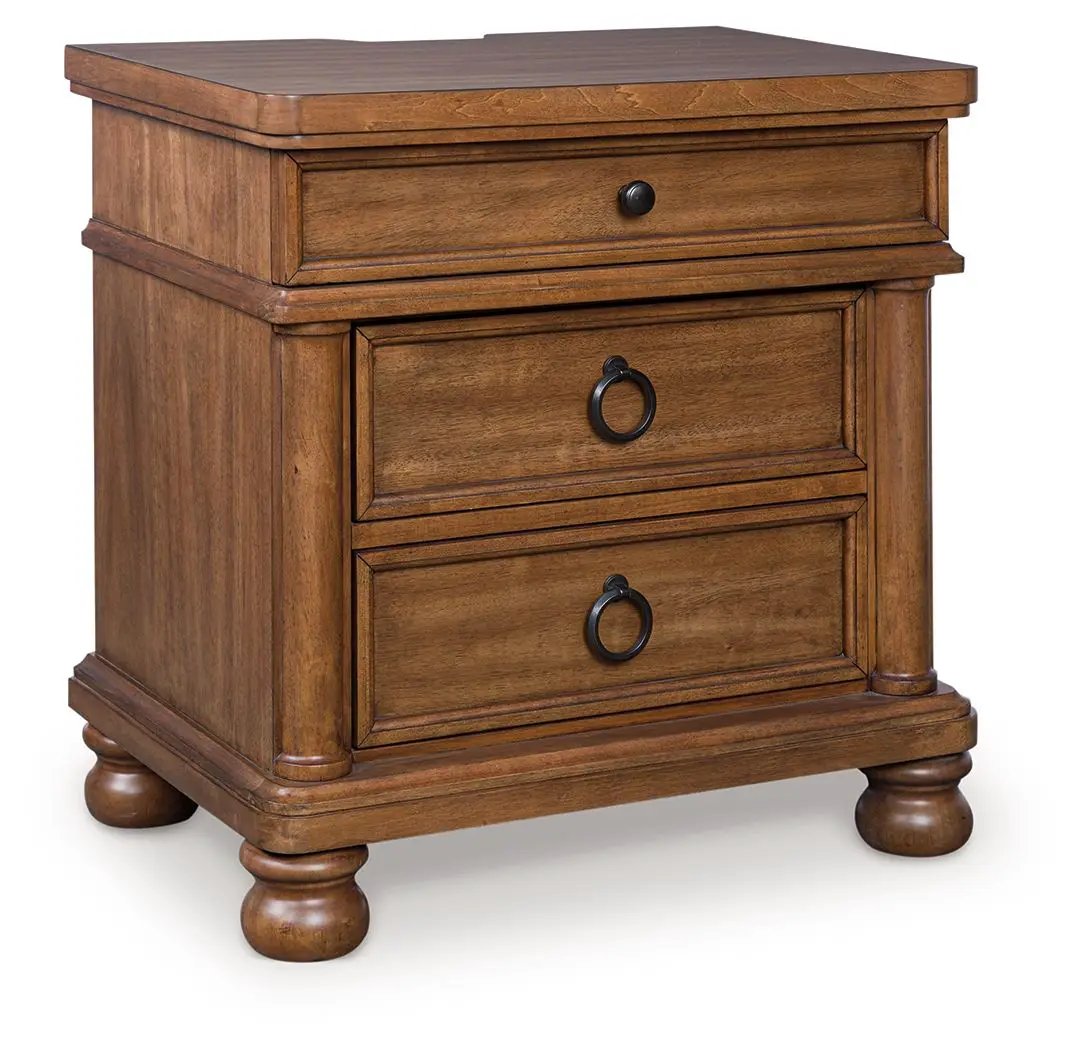 Rowlenstown - Three Drawer Night Stand by Unique Piece Furniture