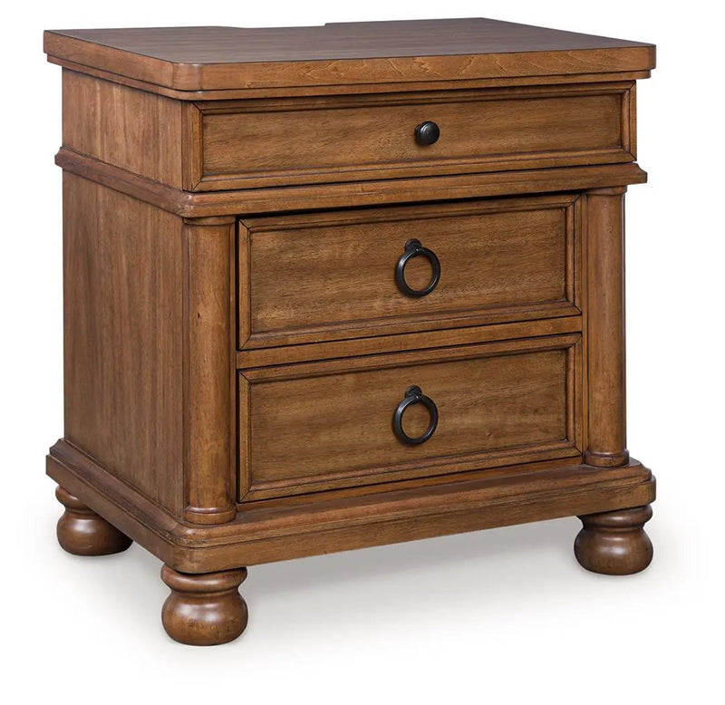 Rowlenstown - Three Drawer Night Stand by Unique Piece Furniture