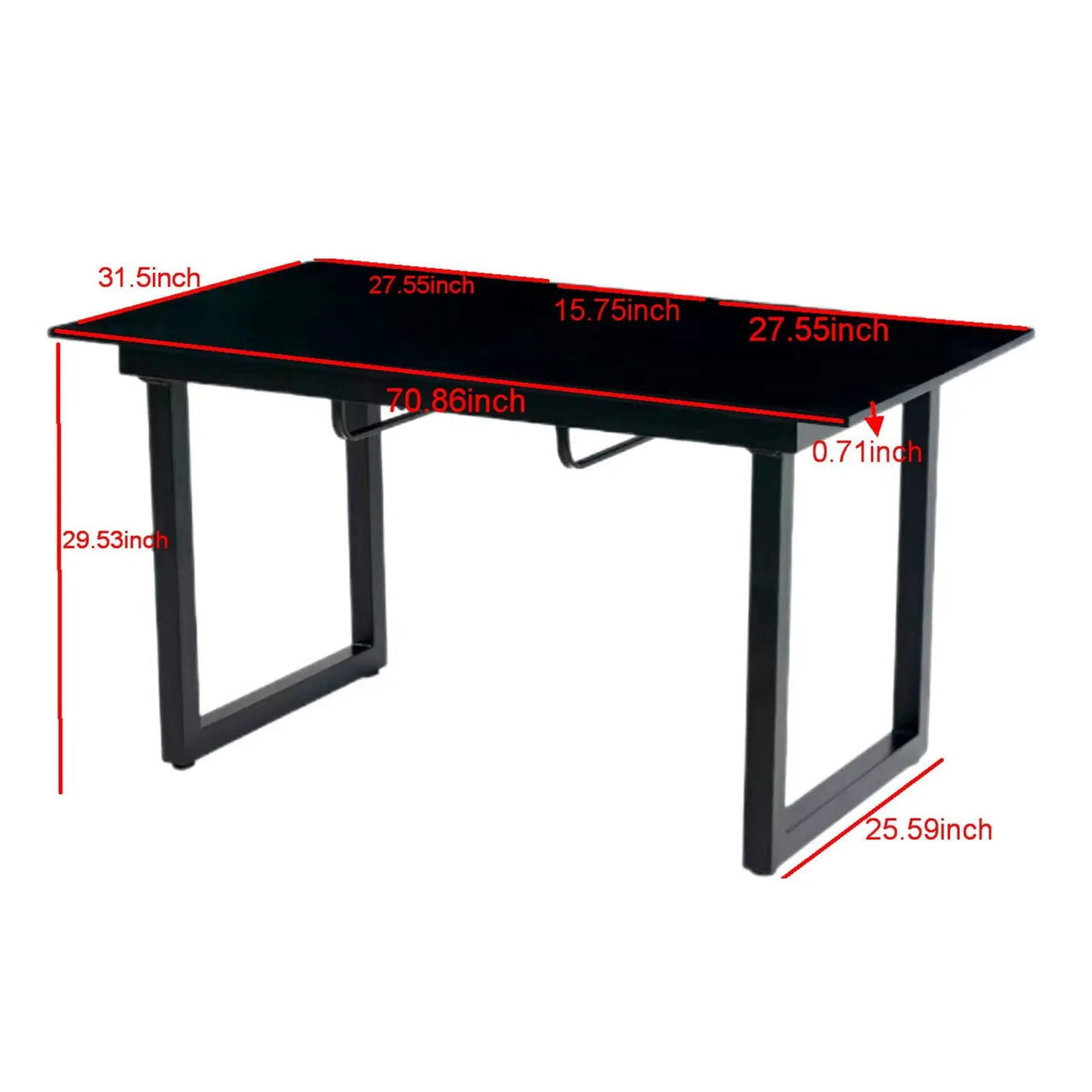 Square Extendable Dining Table With Metal Leg, Modern Space Saving Kitchen Table For Living Room by HouseOfZazla