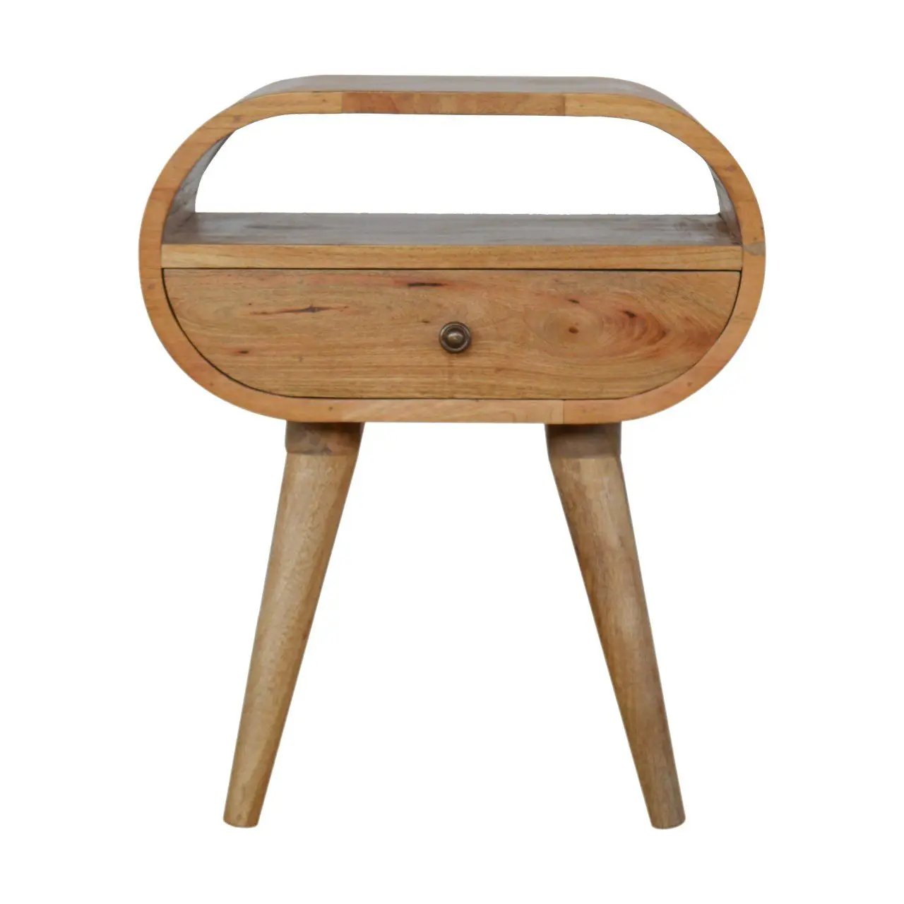 Circular Open Bedside Nightstand by HouseOfZazla
