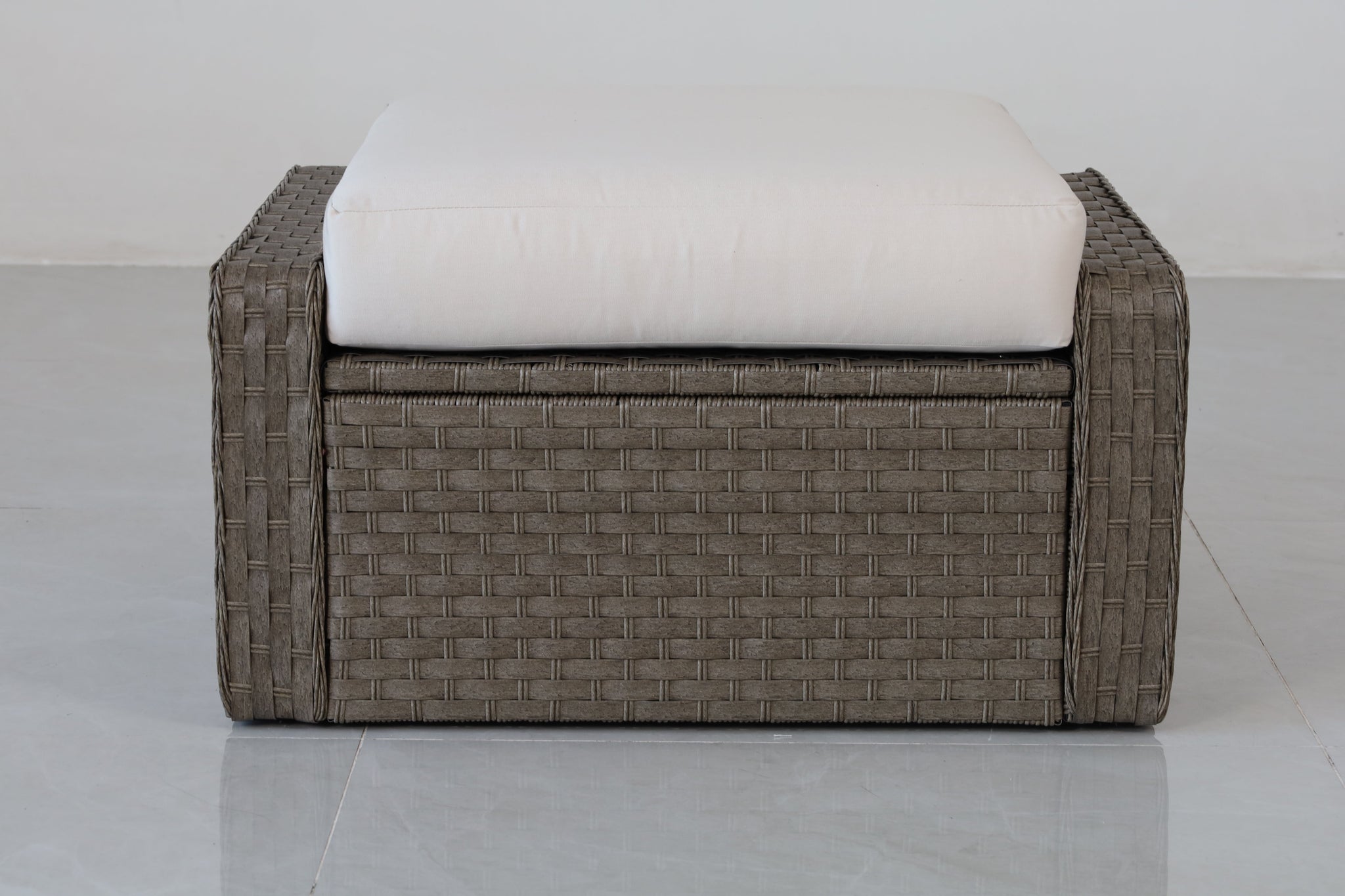 Luxury Rattan Patio Conversation Set – Includes 2 Swivel Chairs, Sofa, Coffee Table, And 2 Ottomans With Premium by HouseOfZazla