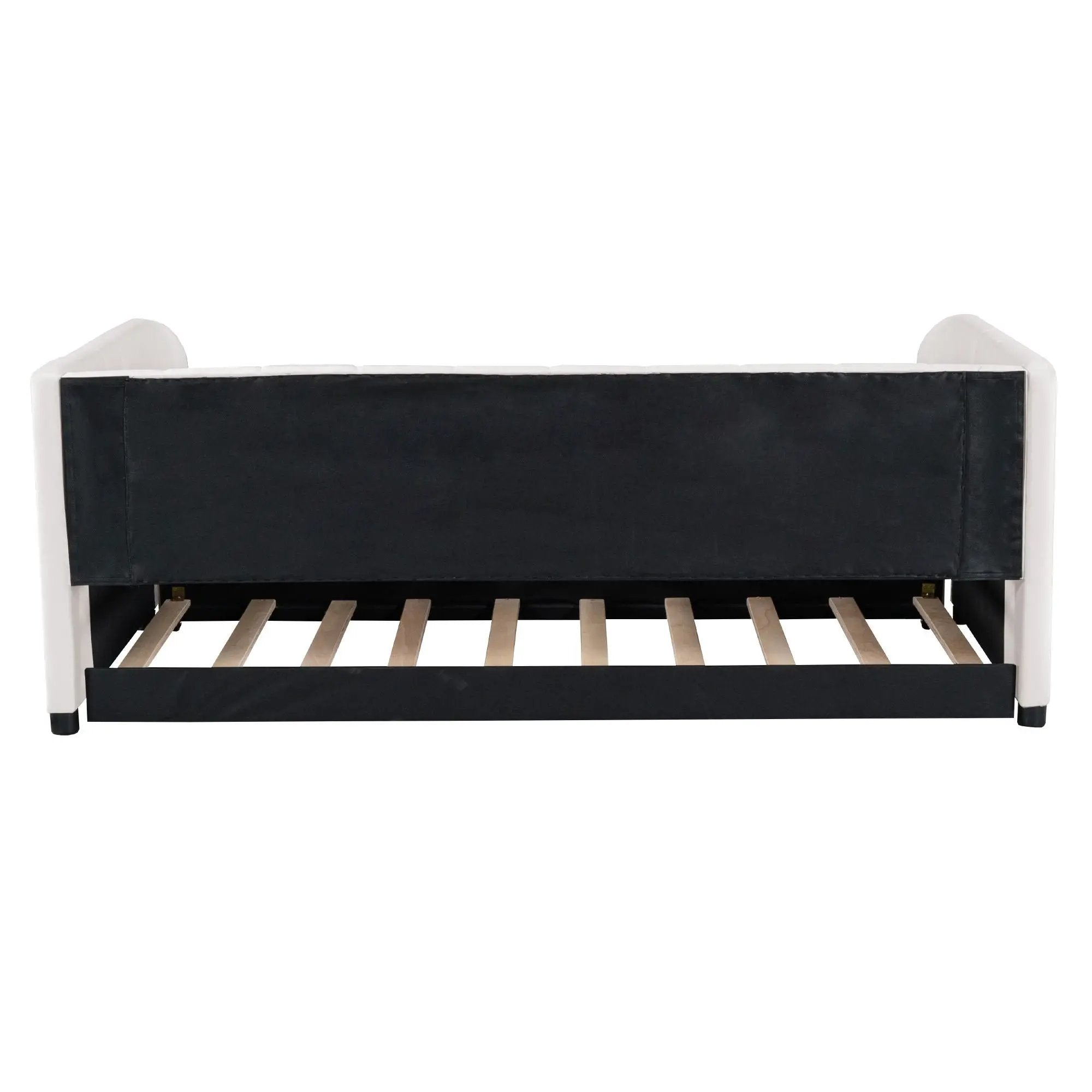 Upholstered Daybed With Ergonomic Design Backrest by HouseOfZazla