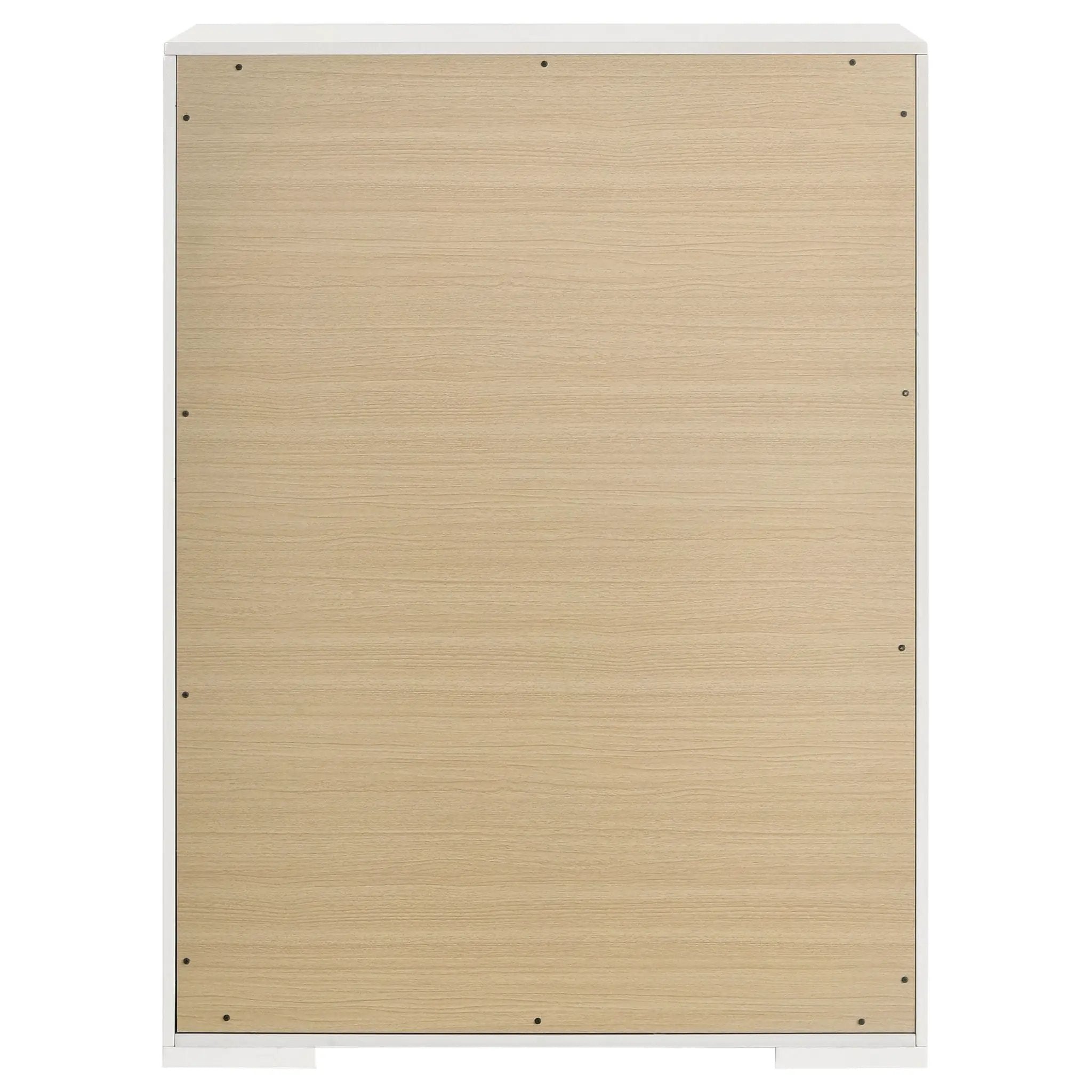 Ives 5-drawer Bedroom Chest of Drawers White High Gloss by Unique Piece Furniture