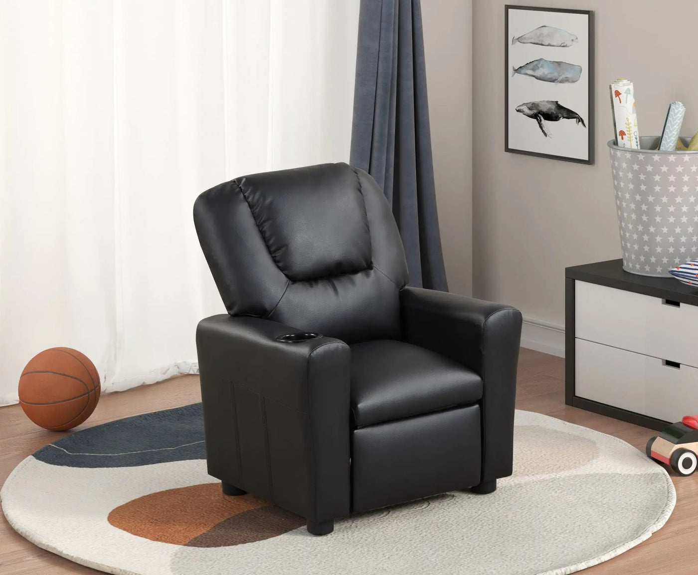 Marisa - Kids Recliner Chair With Cupholder by HouseOfZazla