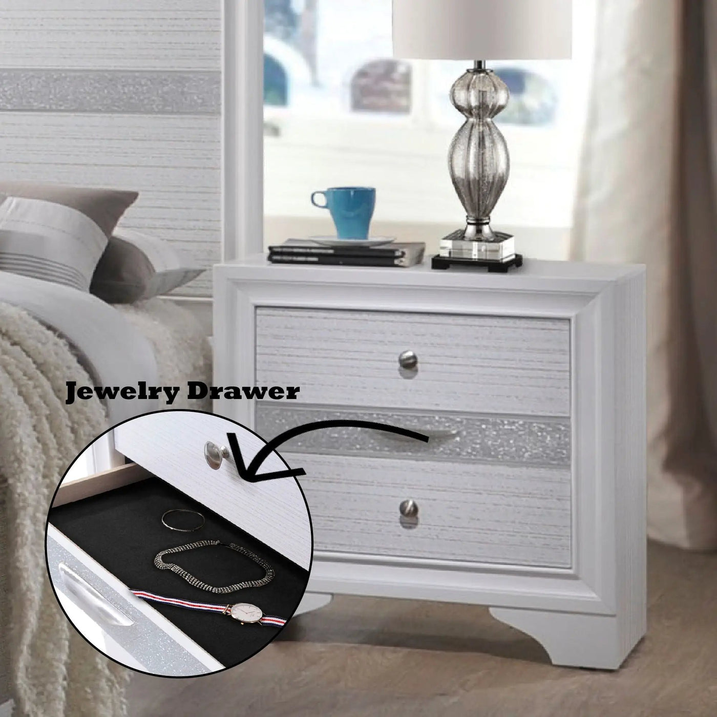Naima - Chic Design Nightstand by HouseOfZazla