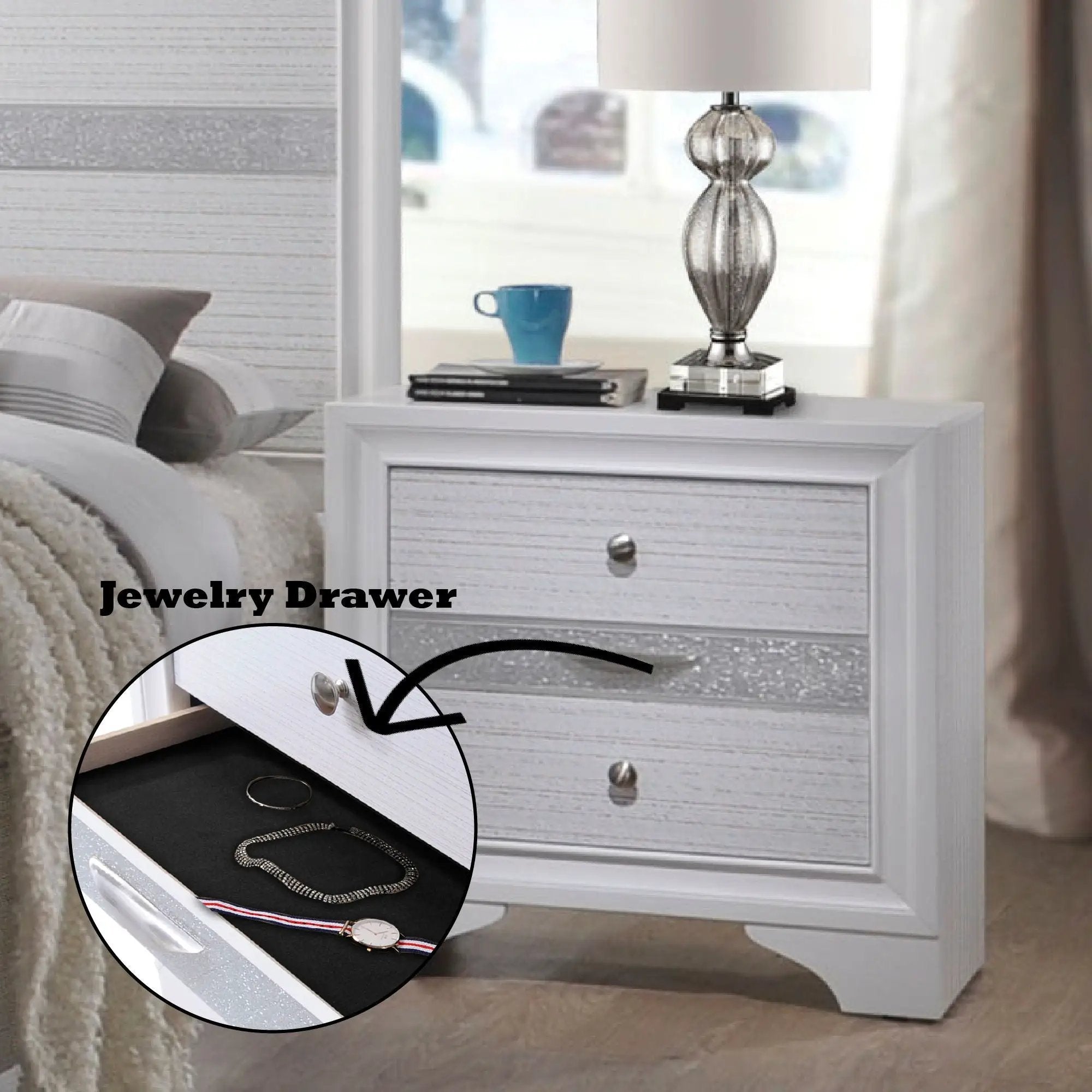Naima - Chic Design Nightstand by HouseOfZazla