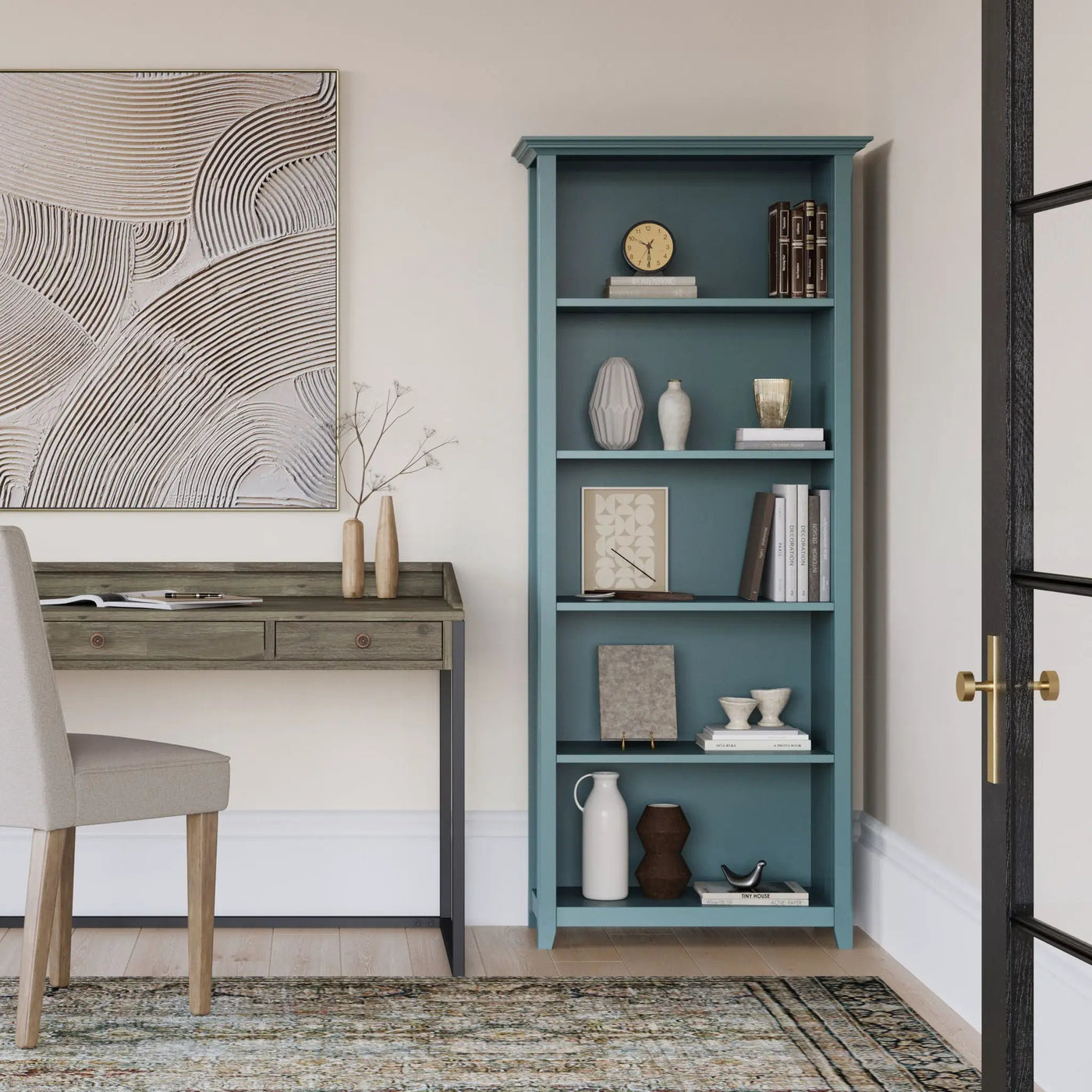 Amherst - 5 Shelf Bookcase, Handcrafted by Unique Piece Furniture