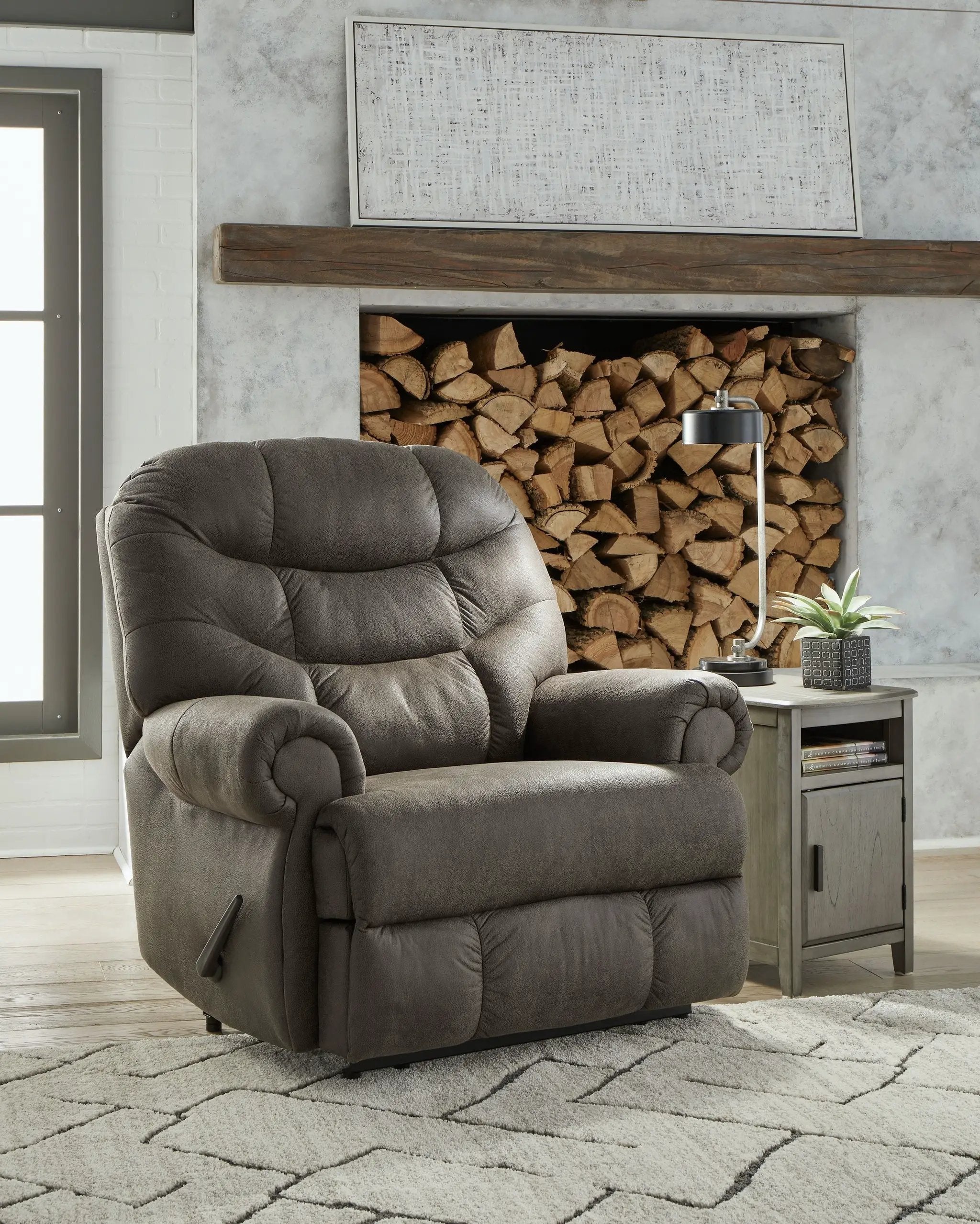 Camera Time - Zero Wall Recliner - Gunmetal by Unique Piece Furniture
