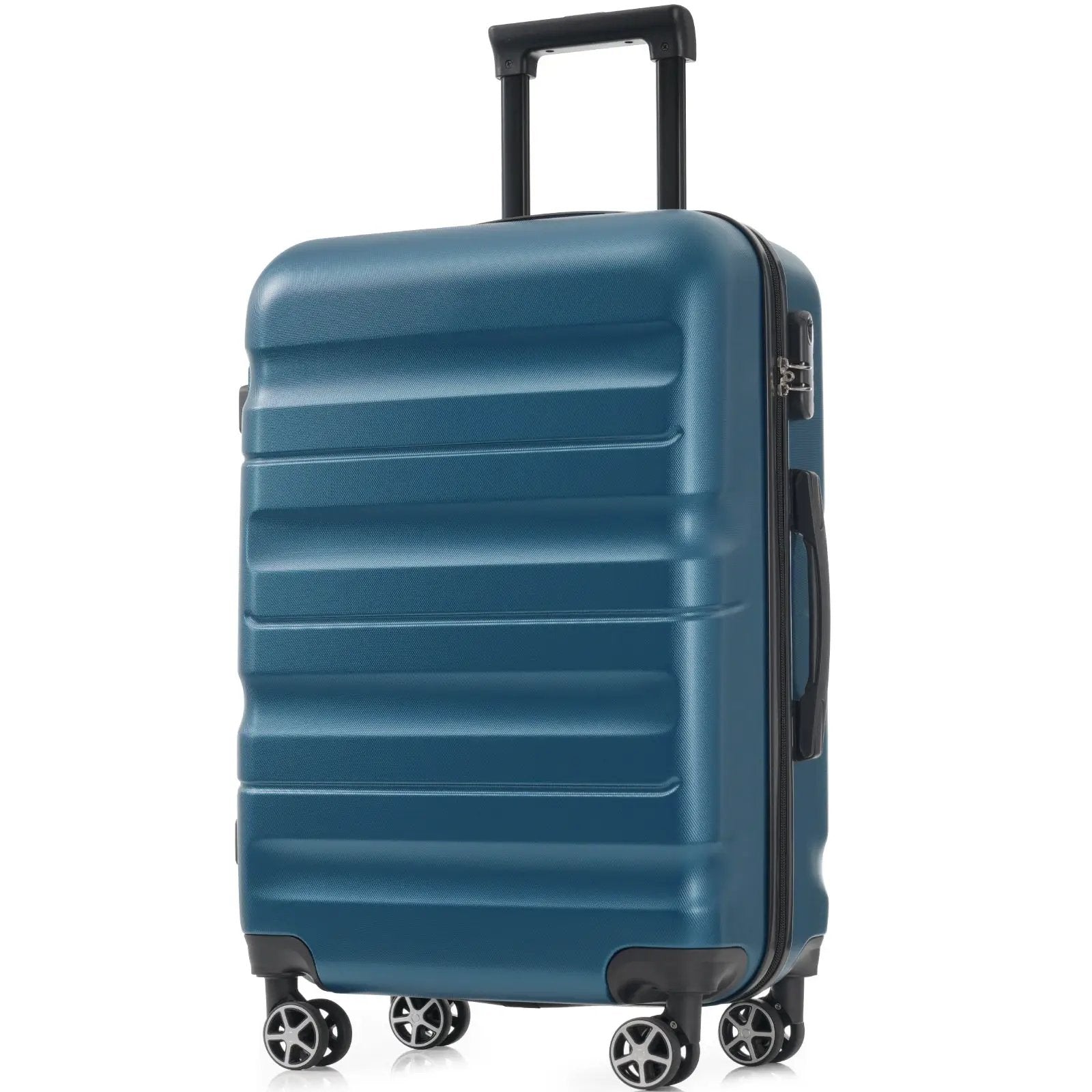 Hardshell ABS Luggage Set 24-Inch Spinner Suitcase with 2 Packing Cubes by HouseOfZazla