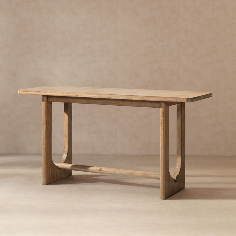 Turnkey - Trestle Console Table - Antique Brown by HouseOfZazla