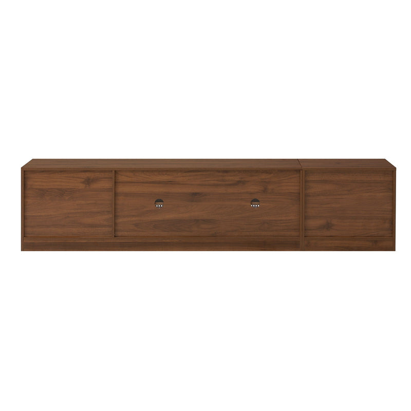 TV Stand, Media Console With Adjustable Shelves - Walnut by HouseOfZazla