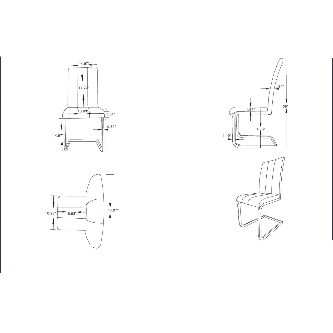 Altis - Dining Chair (Set of 4) by Unique Piece Furniture