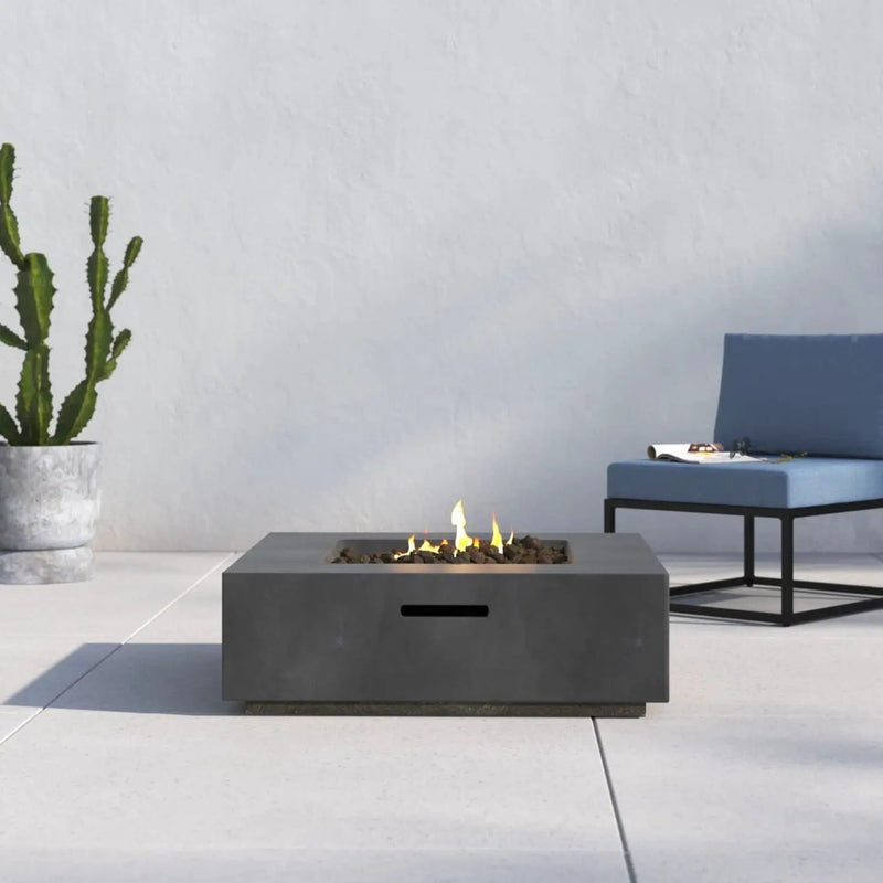 Outdoor Handcrafted Fire Pit Table - Charcoal by Unique Piece Furniture