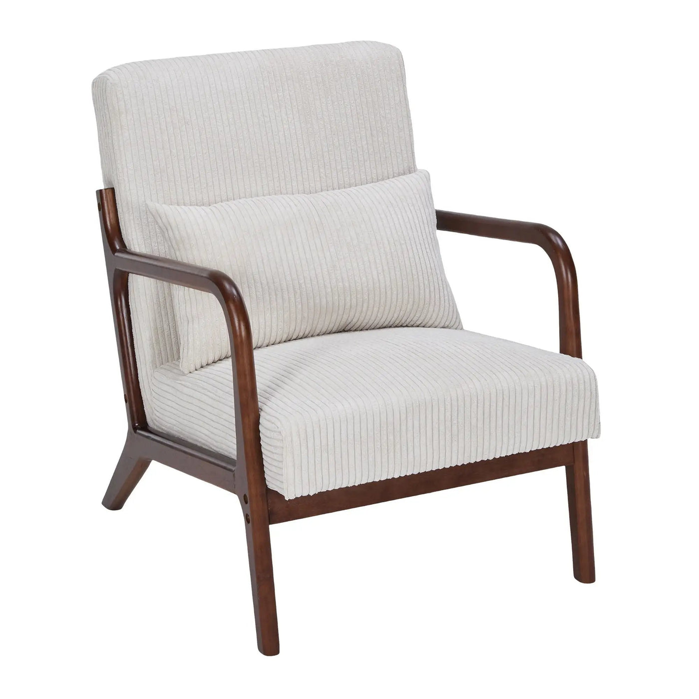 Accent Chair With Pillow And Wood Frame by Unique Piece Furniture
