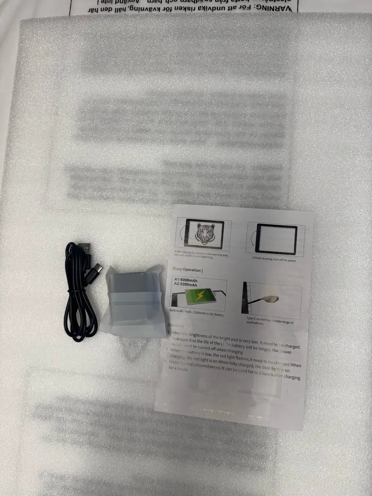 Open Box TOHETO Rechargeable A1 Light Pad 35.4"x23.6", Large LED Light Board for Diamond Painting, 3-Color Modes Light Box, 5 Levels/Stepless Dimming Light Table, Lightbox for Tracing and Drawing, Sketching by Selzalot