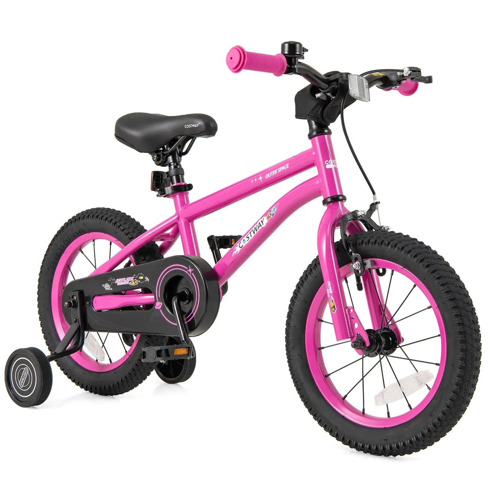 16-Inch Kids Bike for 4-7 Years Old Adjustable with Removable Training Wheels-16 inches by DirectDeals