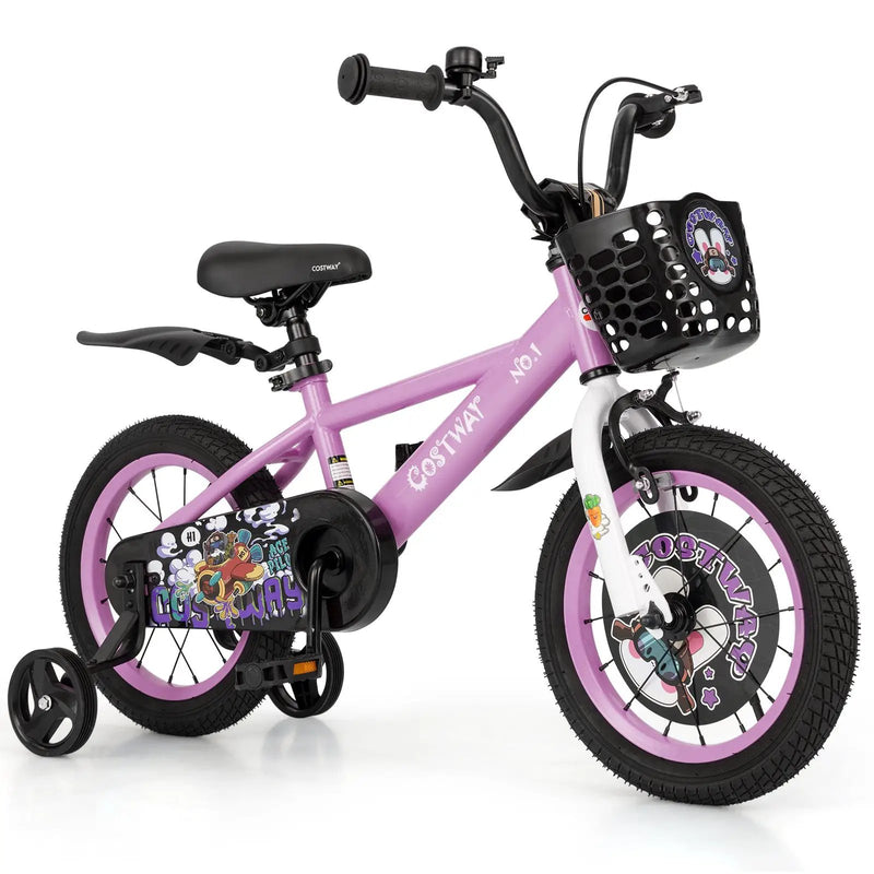 14 Inch Kids Bike for 3-5 Years Old Sport Bicycle with Adjustable Handlebar and Saddle-14 inches by DirectDeals