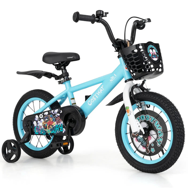 14 Inch Kids Bike with Adjustable Handlebar and Saddle for 3-5 Years Old-14 inches by DirectDeals