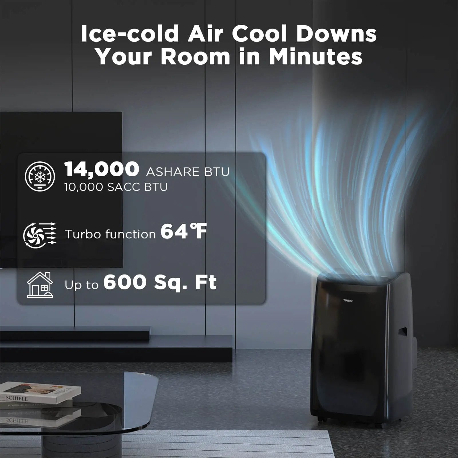 Greenland 14,000 BTU WiFi Portable Air Conditioner by TURBRO