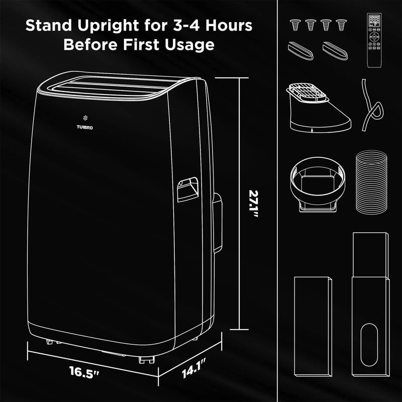 Greenland 14,000 BTU WiFi Portable Air Conditioner by TURBRO