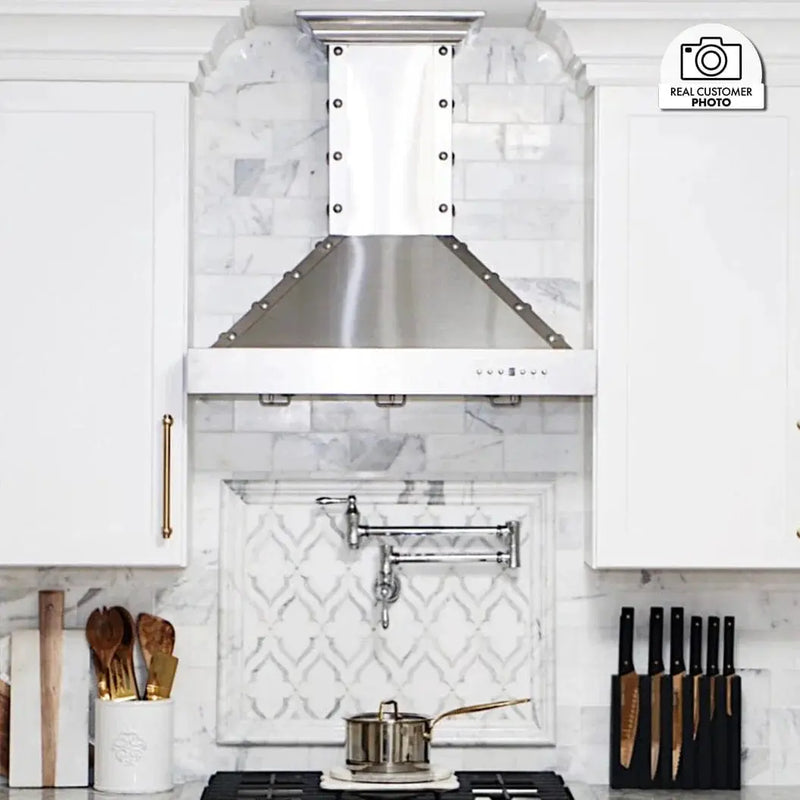 ZLINE 36" Designer Series Stainless Island Range Hood, KB2i-4SSXS-36 by Farmhouse Kitchen and Bath