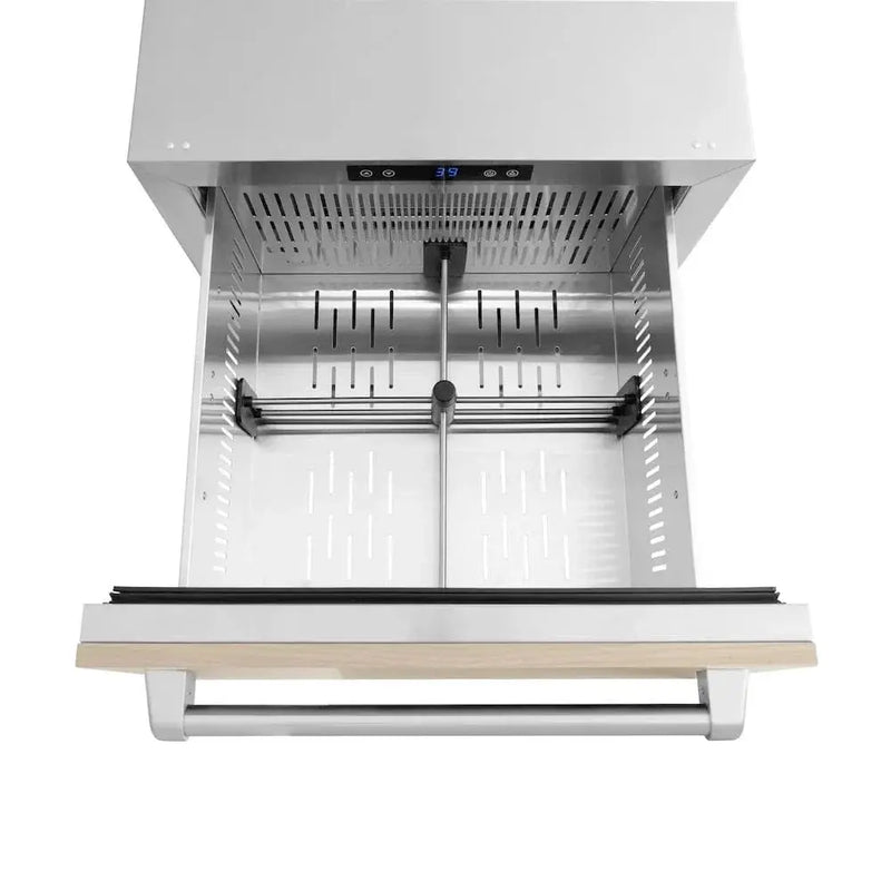 ZLINE 24" Touchstone 168 Can Outdoor-Rated Dual Refrigerator Drawer, Panel Ready, RDSPO-24 by Farmhouse Kitchen and Bath