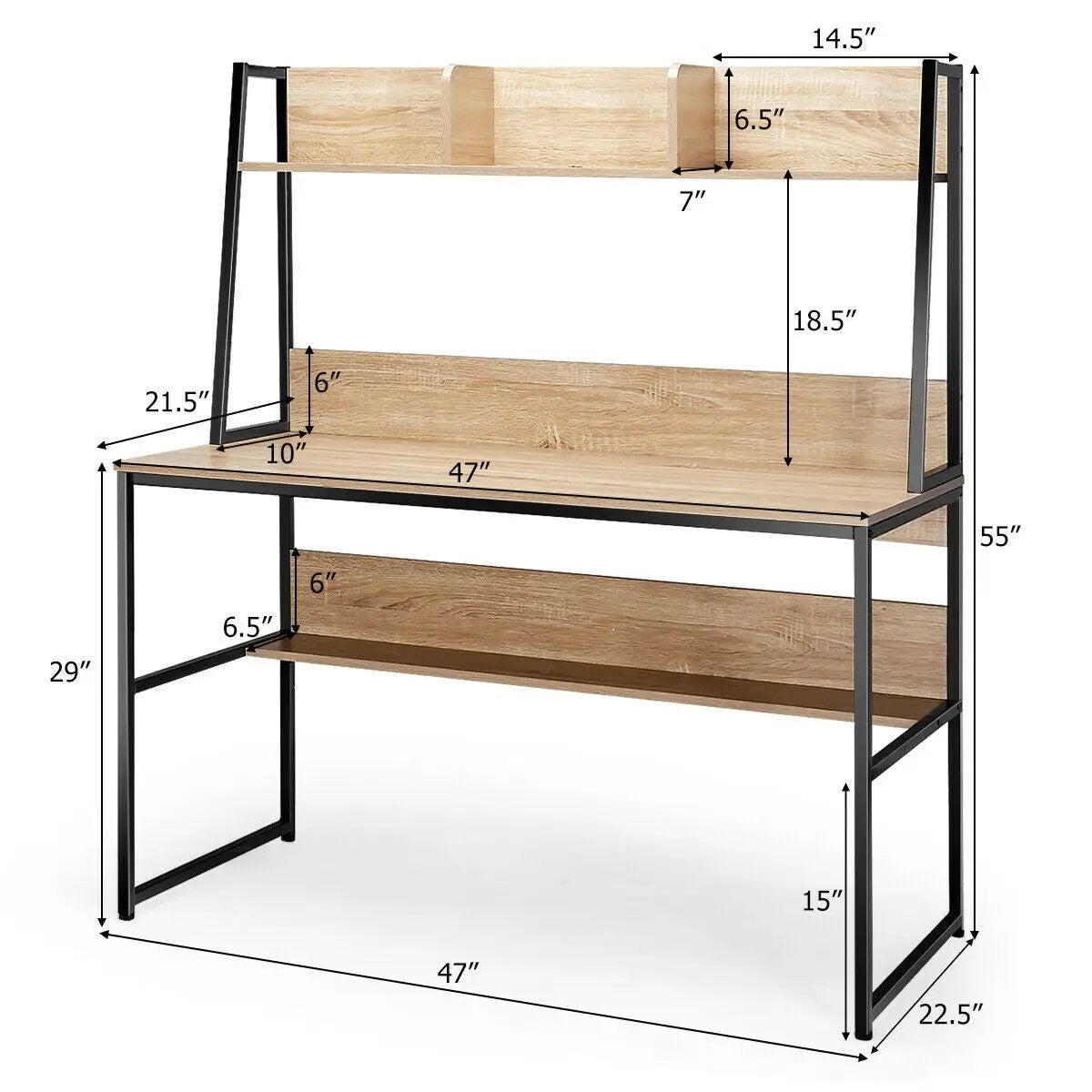 47-Inch Computer Desk Writing Study Table Workstation by DirectDeals