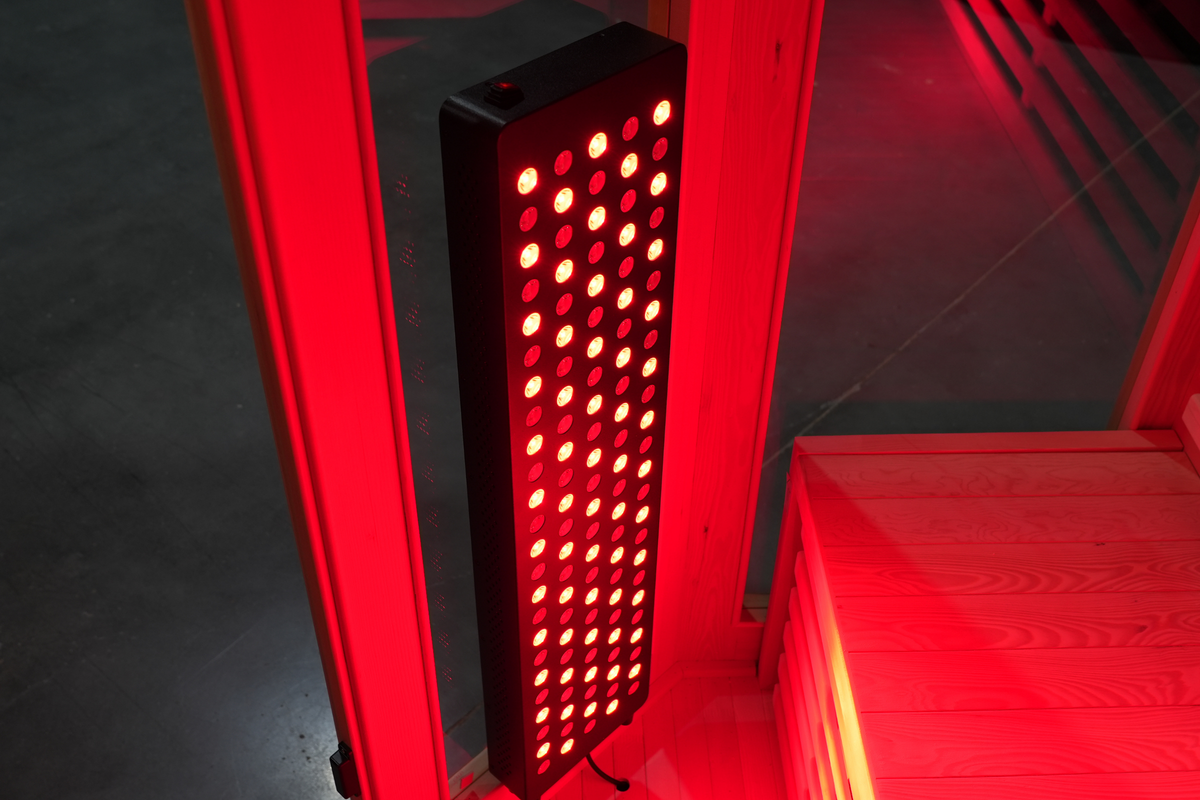 Blisspod I Vienna RED I All-In-One - Full Spectrum + Red Light Therapy I Indoor Corner Premium Sauna I 4-5 Person, photo 19 of 20