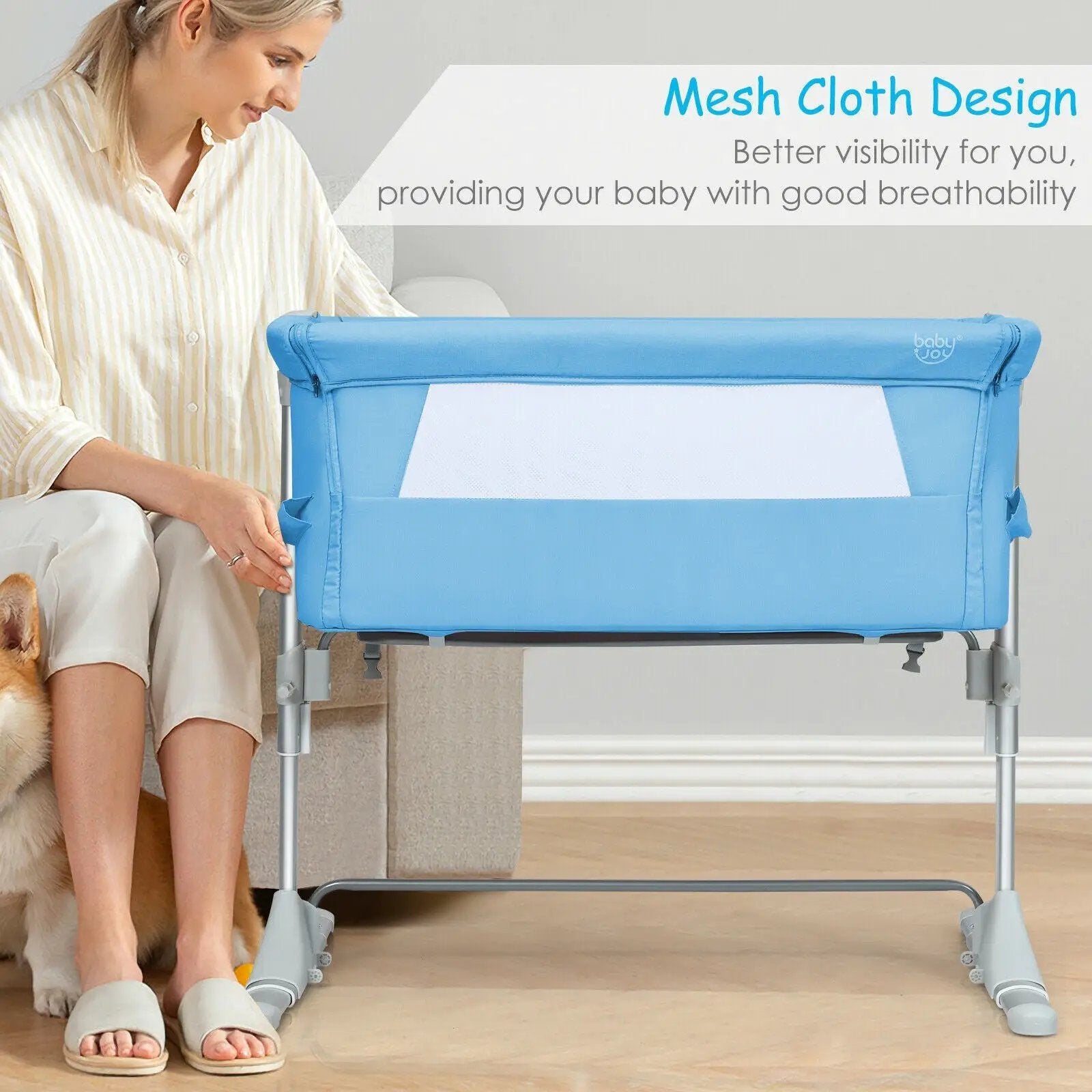 Travel Portable Baby Bed Side Sleeper Bassinet Crib with Carrying Bag by DirectDeals