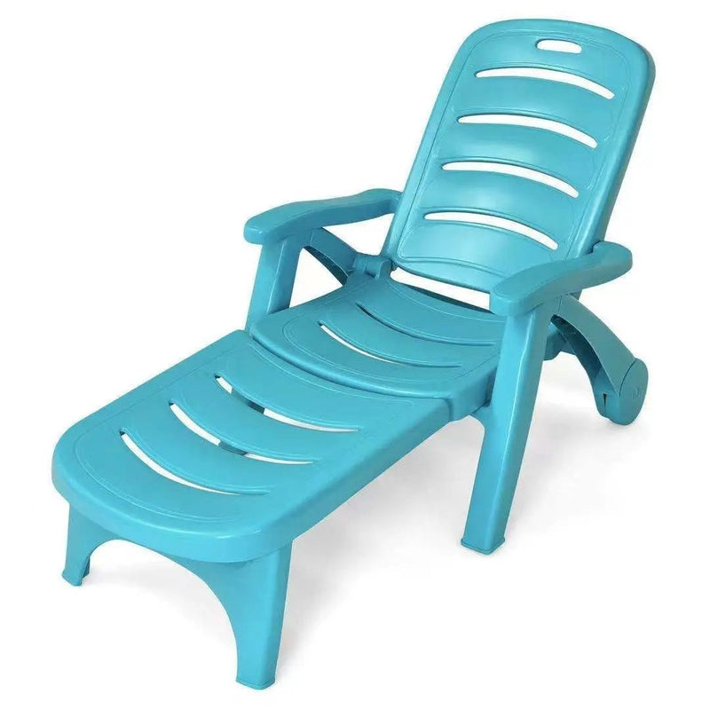 5 Position Adjustable Folding Lounger Chaise Chair by DirectDeals