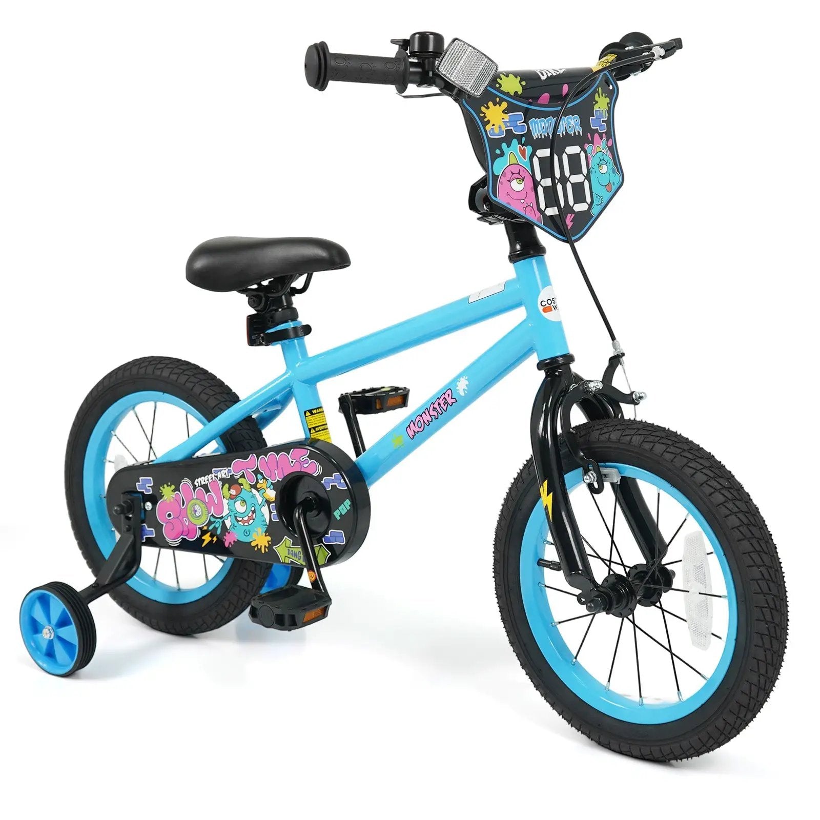 Kids Bike 16 Inch with Training Wheels Ages 4-7 by DirectDeals
