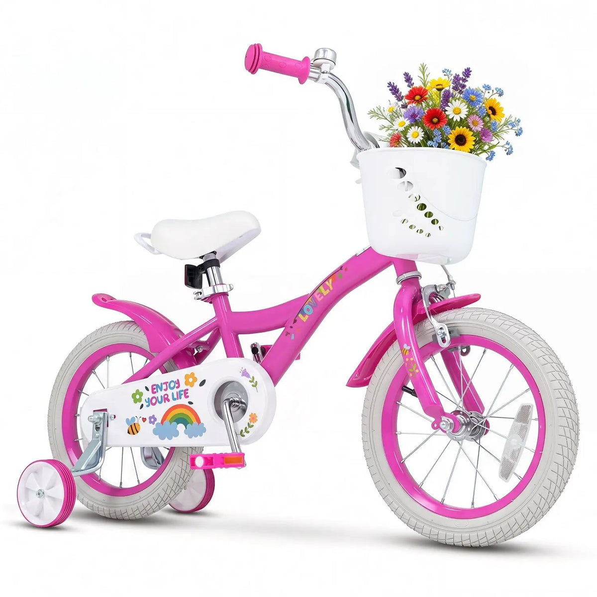 Girls Bike 12-18 Inch with Training Wheels and Basket, photo 11 of 32