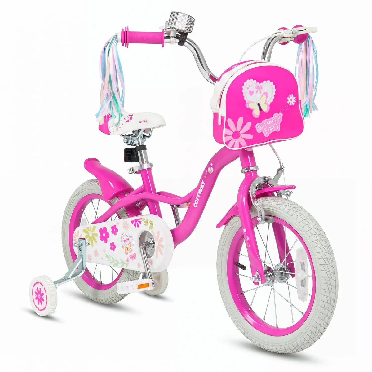 Girls Bike 12-18 Inch with Training Wheels and Front Bag, photo 10 of 32