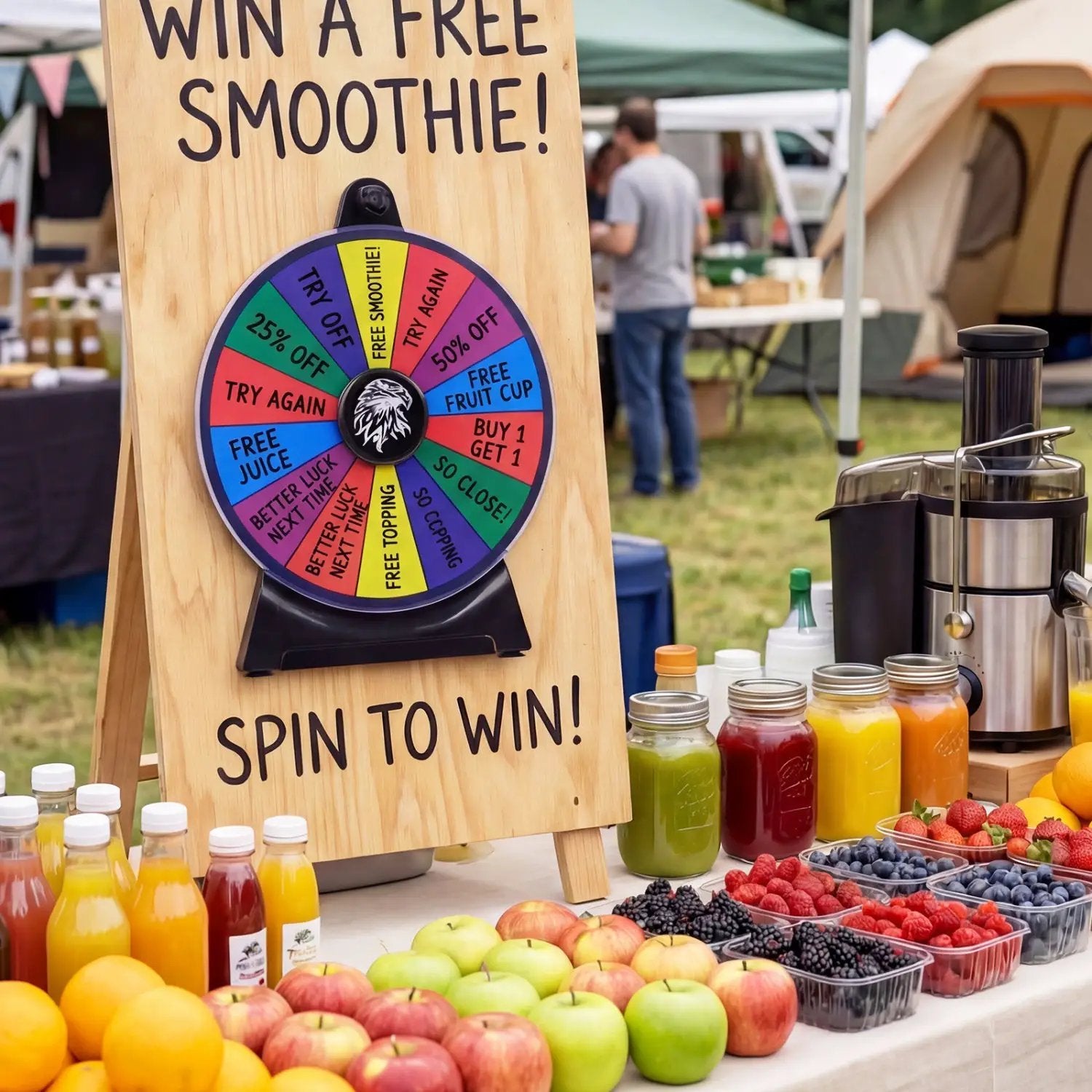 14 Slots Spin Wheel with Blackboard Marker by DirectDeals