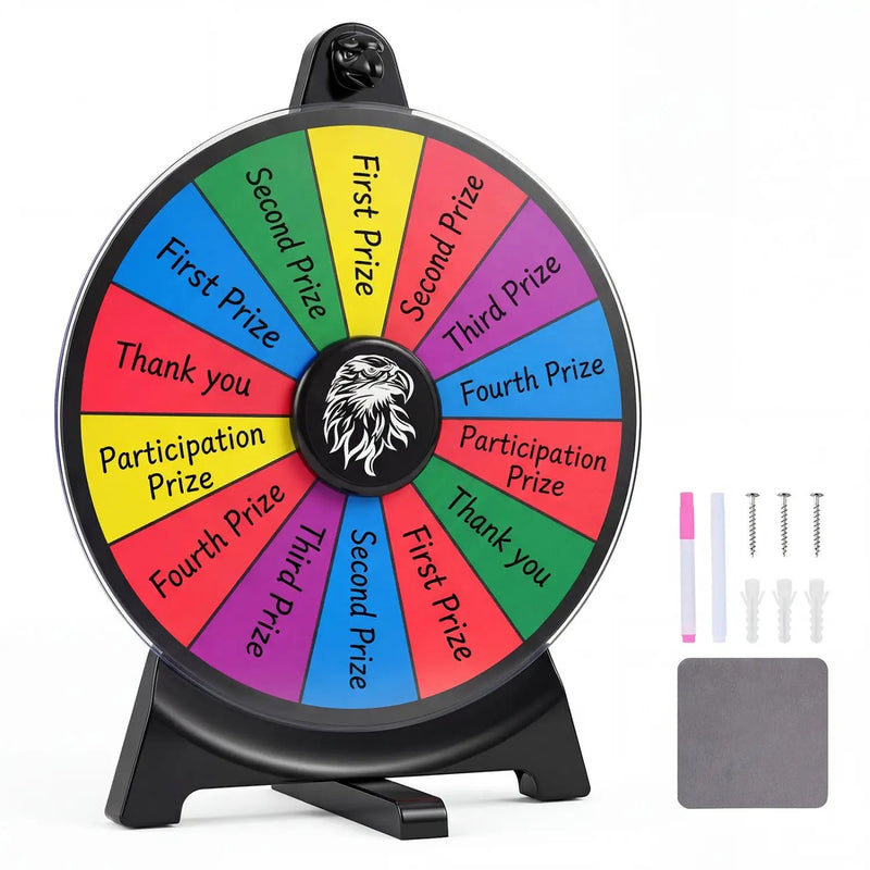 14 Slots Spin Wheel with Blackboard Marker by DirectDeals