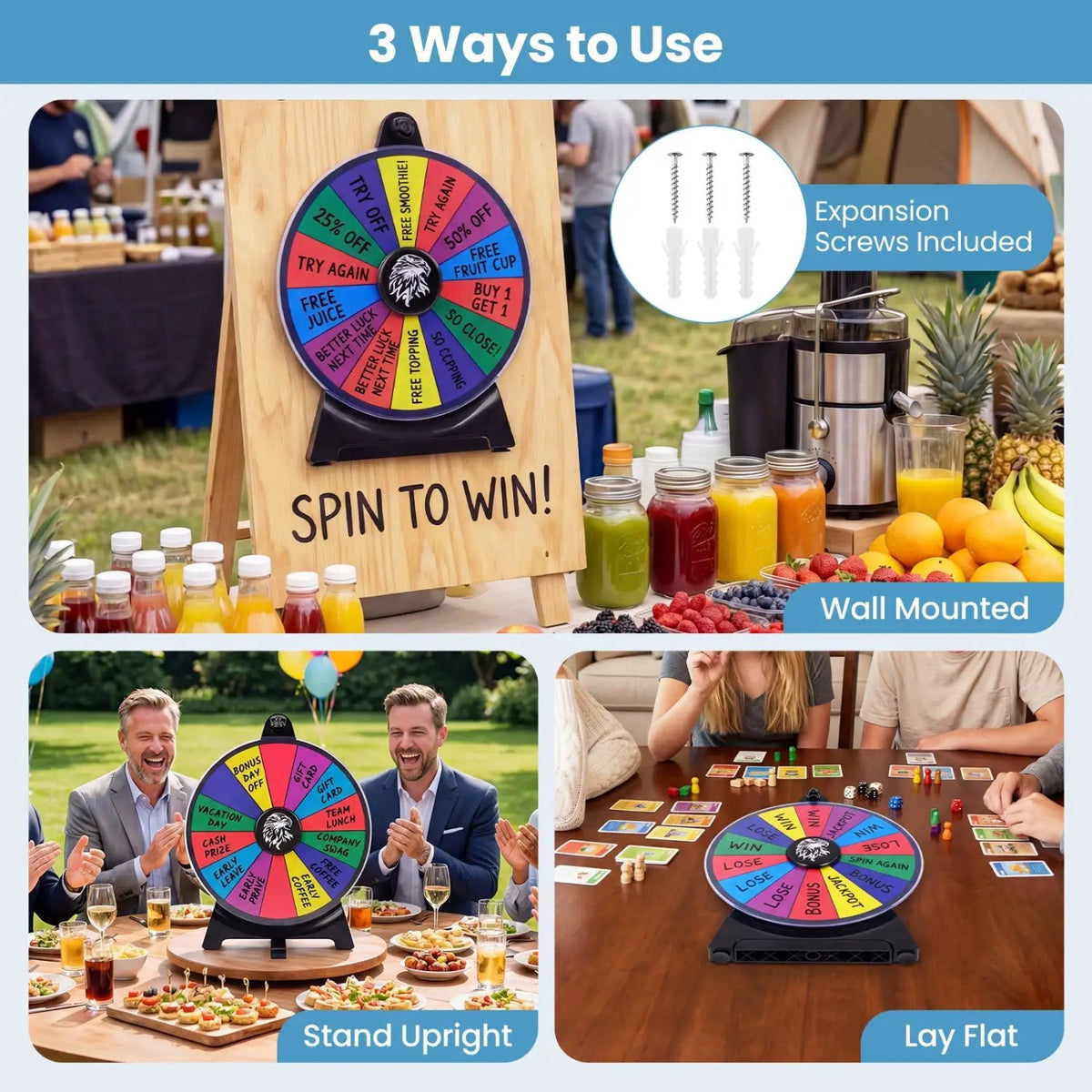 14 Slots Spin Wheel with Blackboard Marker, photo 15 of 16