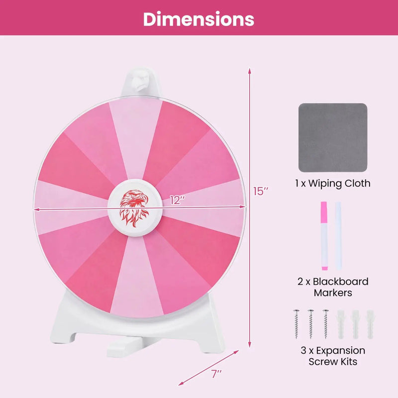 14 Slots Spin Wheel with Blackboard Marker by DirectDeals