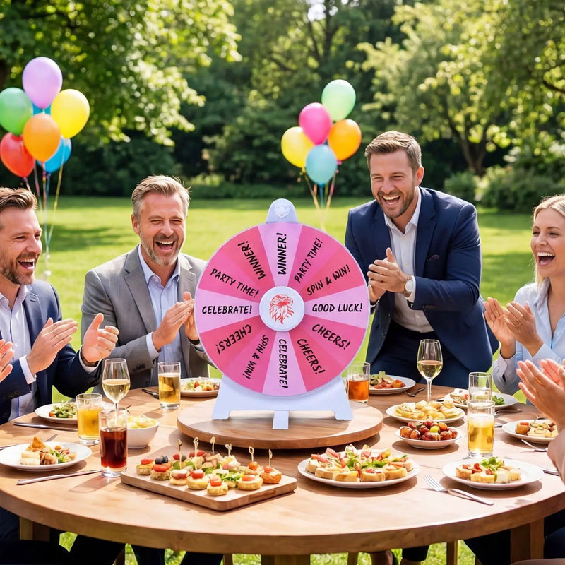 14 Slots Spin Wheel with Blackboard Marker by DirectDeals