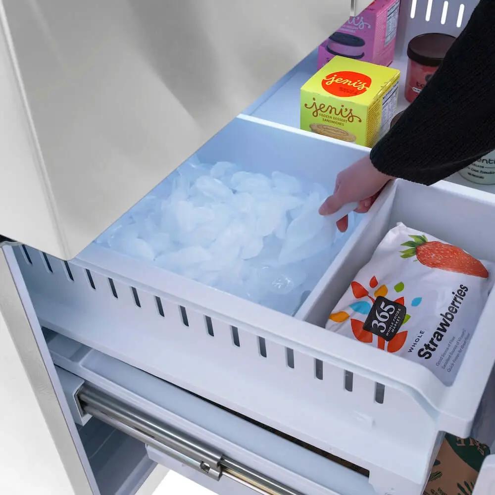 ZLINE 36" Refrigerator, Water, Ice Dispenser, Fingerprint Resistant, RSMZ-W-36-FCB by Farmhouse Kitchen and Bath